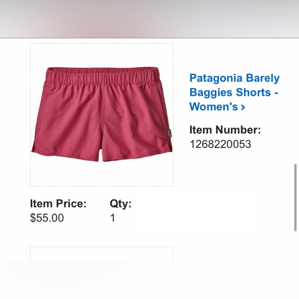 Patagonia Barely Baggies Sz M